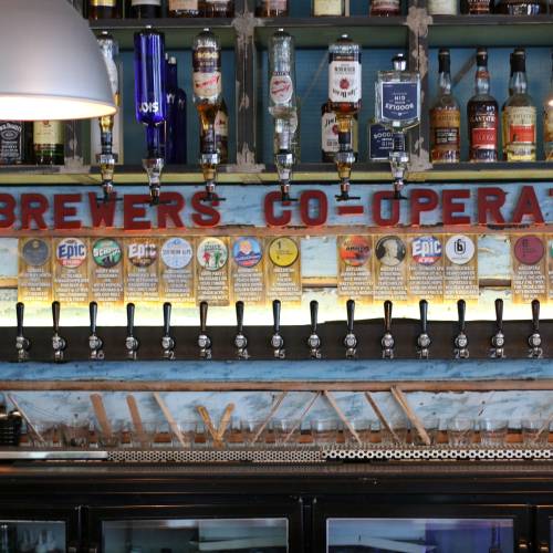 Interior of a bar
