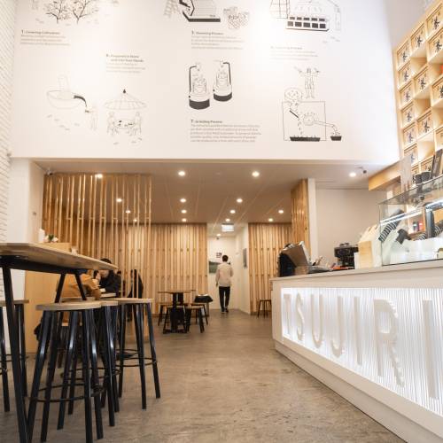 Interior of eatery